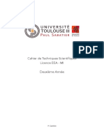 Cahier - Complet - Technique Scientifiques 2019 - 01 PDF