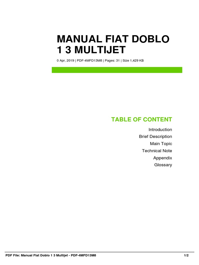 Finally A Simple Guide To Fiat Doblo 2004 Dimensions - ajfw6k1