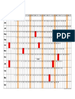 Monthly calendar overview