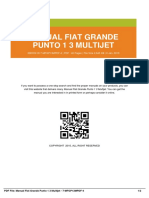Manual Fiat Grande Punto 1.3 Multijet