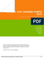 Manual Fiat Grande Punto 2013