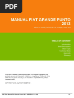 Manual Fiat Grande Punto 2013