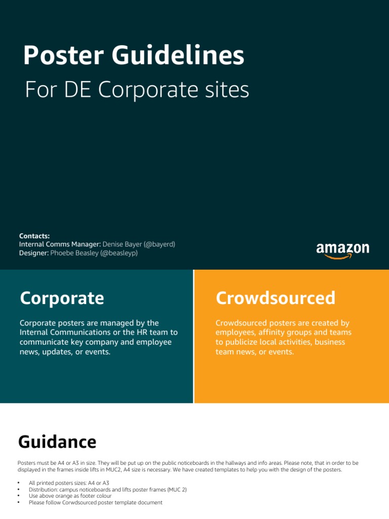 De Poster Design Guidelines 2017 PDF Communication