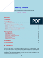 Queuing Analysis: Lecture Notes in Transportation Systems Engineering