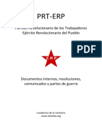 Documentos Internos, Resoluciones y Partes de Guerra - Prt-Erp PDF
