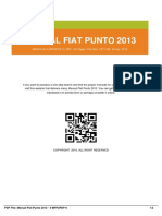 Manual Fiat Punto 2013