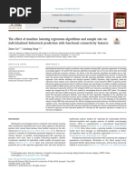 The Effect of Machine Learning Regression Algorithms and Sample Size On Individualized Behavioral Prediction With Functional Connectivity Features