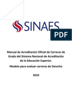 Manual Acreditación Del SINAES