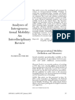 Analyses of Intergenerational Mobility An Interdisciplinary Review PDF