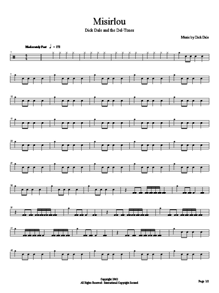 Dick Dale Misirlou Drums 1 Leisure