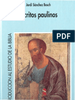 Sanchez Bosch, Jordi - Escritos Paulinos PDF