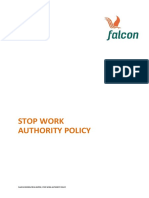 Falcon Corporation Limited - Stop Work Authority Policy
