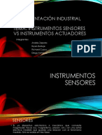 Instrumentos Sensor vs Instrumentos Actuadores