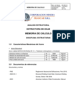 Análisis estructural de sistema de izaje