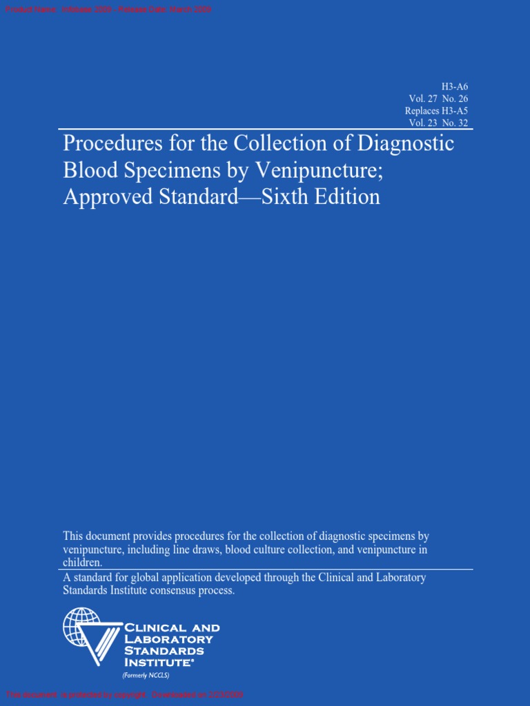 3.Guía CLSI Documento H3_A6 | PDF | Infection | Health Sciences