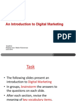 An Introduction To Digital Marketing: Tpugliese Adapted From: Walter Kitchenman June 2010