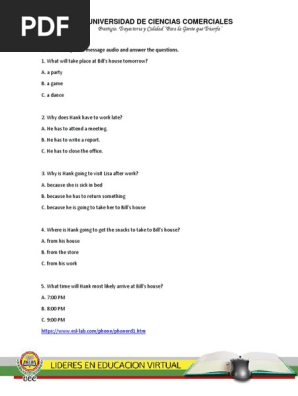 Quiz - Phone Message