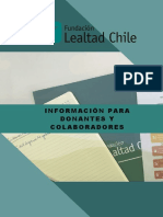 Informativo para Donantes Lealtad Chile