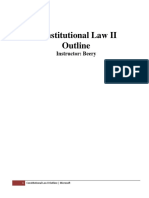 Constitutional Law II Outline: Instructor: Beery