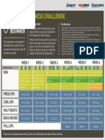 Male Beginner Fitness Timetable 0438