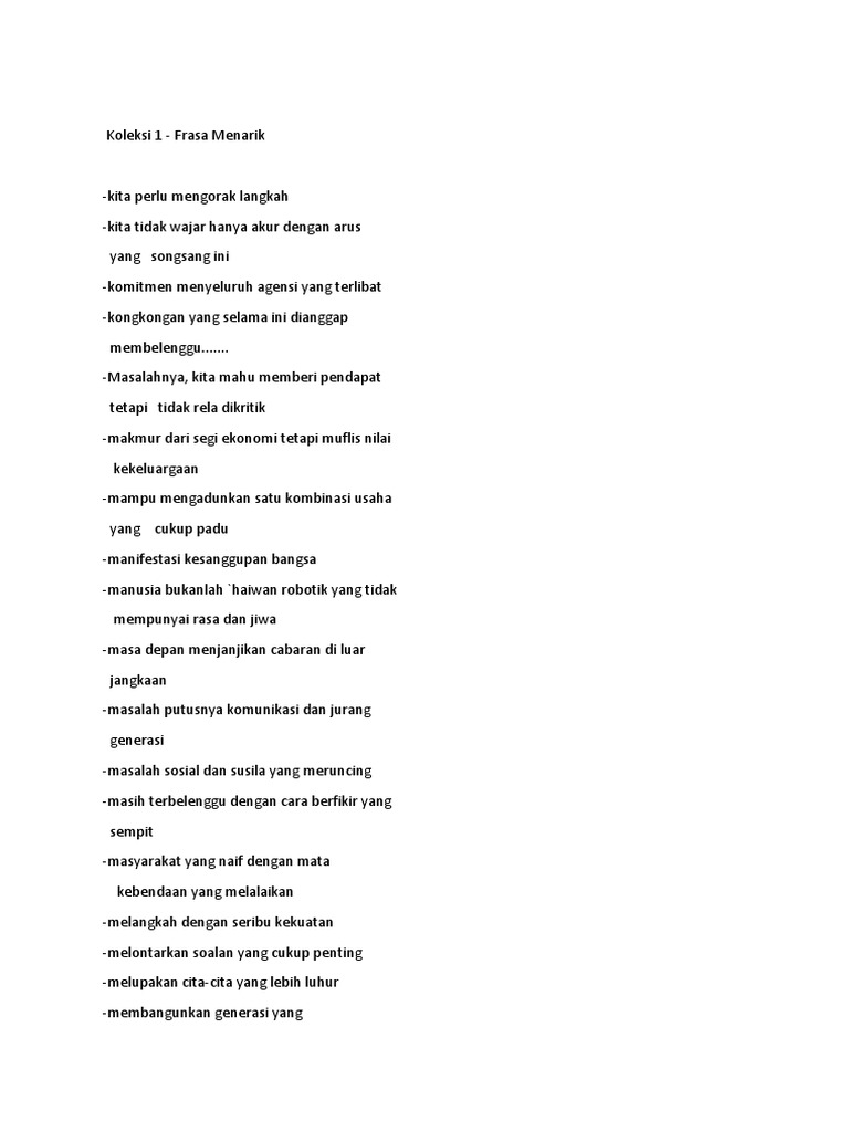 Frasa Menarik Pdf