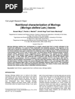 Nutritional Characterization of Moringa (Moringa Oleifera Lam.) Leaves