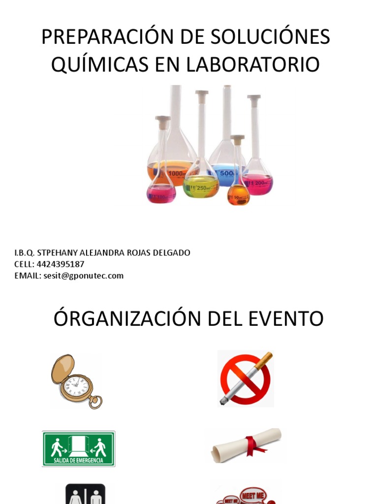 Preparación De Soluciónes Químicas En Laboratorio I.B.Q