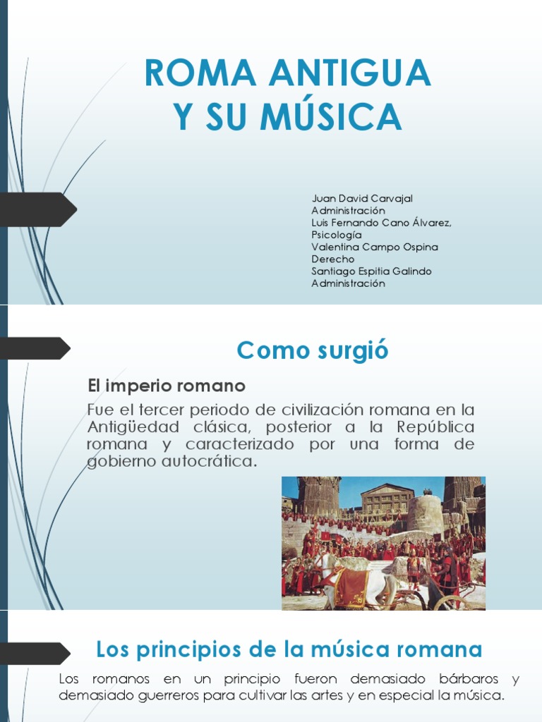 Música en la Antigua Roma | PDF | Roma antigua | Trompeta
