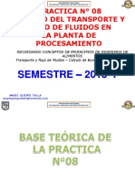 Practica 08 - Transporte de Fluidos para El Diseño de Plantas - Aqt - Unasam - 2018 - I PDF