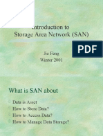 Introduction To Storage Area Network (SAN) : Jie Feng Winter 2001
