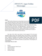 Analisa SWOT PT Aqua