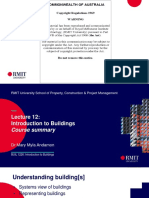 BUIL1226 - L12-Introduction To Buildings - Summary PDF
