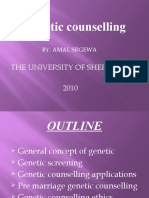 Genetic Counselling: The University of Sheffield 2010