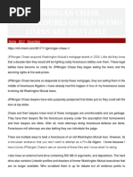 Jpmorgan Chase Foreclosures Of Old Wamu Docx Washington Mutual
