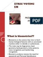 Biometric Voting System: Presented By:-Anjali Yadav 08IT518