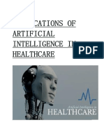 Applications of Artificial Intelligence in Healthcare