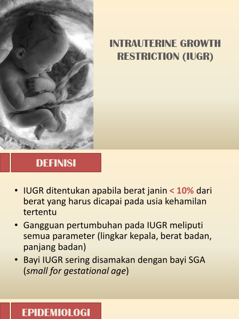Intrauterine Growth Restriction (Iugr) | PDF