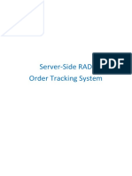 Server-Side RAD Order Tracking System