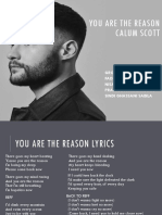 You Are the Reason by Calum Scott