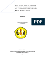 Aplikasi Sel Surya Sebagai Energi Terbarukan Pada Instalasi Listrik Rumah