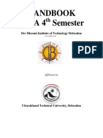 Handbook Mba 4th Sem PDF