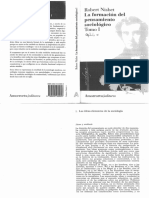 La Formación Del Pensamiento Sociológico (Robert Nisbet)