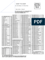 Cost To Cost Pricelist PDF