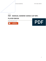 PDF - Manual Sandisk Sansa Clip Mp3 Player Ebook