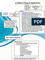 Preparation Before Filing An Application: Survey Plan Application Form