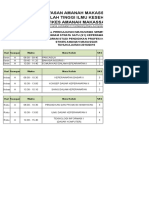 Jadwal Mata Kuliah Genap