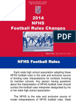 2014 NFHS Football Rules PowerPoint