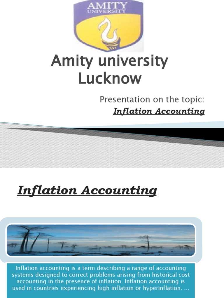 Amity University Lucknow: Presentation On The Topic | PDF | Inflation ...