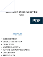 Gasification of Non-Woody Bio Mass