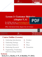 Lesson 3: Customer Behavior (Chapter 5, 6)